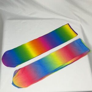 Two Pair of Rainbow Kids Boot Socks One Size